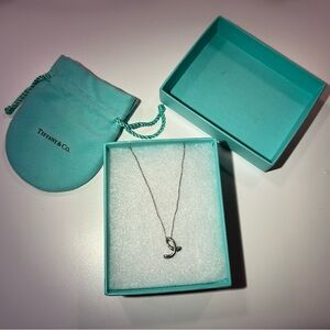 Tiffany & Co. Vintage Elsa Peretti
Alphabet Cursive Letter E Necklace